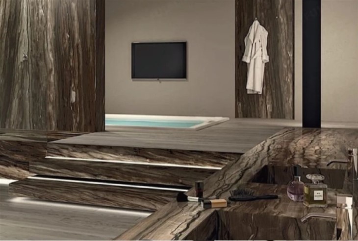 Sequoia Brown Marble Slab