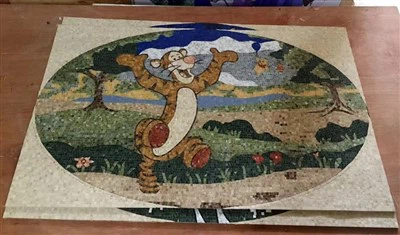 Art Mural Work Marmurowe płytki mozaikowe