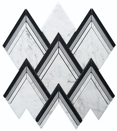 Marmurowe płytki mozaikowe Waterjet